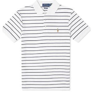Polo Ralph Lauren Classic Soft Touch Striped Short Sleeve Polo Shirt Small NWT